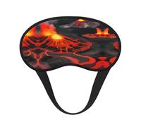 Kilauea - Antifaz para dormir con estampado de volcanes, cómoda cubierta para los ojos, banda elástica ajustable, perfecta para viajes, siesta, meditación