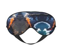 Kilauea - Máscara de ojos de doble cara con estampado de volcanes, opaca para dormir, máscara de ojos cómoda para dormir para todas las ocasiones