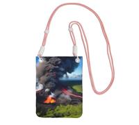 Kilauea Volcano Bloom - Bolso cruzado para mujer, bolso de hombro, bolsa de viaje, deporte, mini bolsa para teléfono, cartera para teléfono, Rosado, Talla única