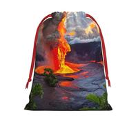 Kilauea Volcanos - Bolsa reutilizable con cordón para regalo de cumpleaños, boda, organización diaria de eventos