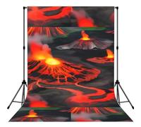 Kilauea Volcanos - Telón de fondo para fotografía, tela de poliéster resistente a las arrugas, cortinas de video de estudio de retrato