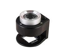 Kilcvt Lupa de 6 LED iluminada 30X Jewelers Lupa, Probador de Lino Plegable de Metal Completo Lupa Lupa para joyería, Diamantes, Gemas, Monedas, Grabados