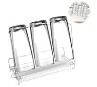 KILDOWS Escurre Biberones, Escurrebiberones Plegable para Escurrir, Escurridor Soporte Estante Tazas Soporte con Bandeja de Drenaje, Escurridor de Botellas Apto para lavavajillas