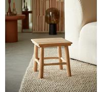 Kilim - Mesa auxiliar de teca maciza H 30 x B 30 x T 30 cm