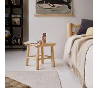 Kilim - Mesita de noche infantil de teca maciza H 30 x B 30 x T 30 cm