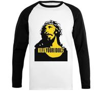 Kill Your Idols Camiseta Unisex De Béisbol, Camisa De Manga Blanca Y Negra