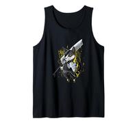 Killer Gato Espada Guerrero Japonés Estética Edgy Streetwear Camiseta sin Mangas