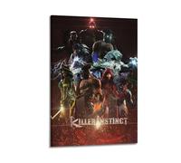 Killer Instinct - Póster decorativo de videojuegos, 4 pósteres de pared e impresión artística moderna para decoración de dormitorio familiar, 60 x 90 cm