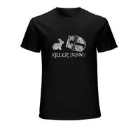 Killer Rabbit II Caerbannog Monty Fun Python and The Holy Grail - Camiseta estampada gráfica para hombre, color negro, Negro , L