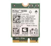 Killer Series - Adaptador para juegos Intel AX1650i WiFi 6 | Tarjeta WiFi CNVio2 M.2 | WiFi de 2.4 Gbps para PC | Compatible con Bluetooth 5.2 | Diseñado para CPU Intel de 10ª generación y posteriores