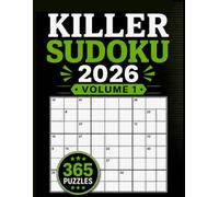 killer sudoku 2026 Volume 1: 365 Large Print Killer Sudoku Adult Puzzle Book