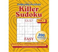 Killer Sudoku Puzzle Book - Easy: 200 Handcrafted Logic Puzzles with Solutions - Vol. 1 (Killer Sudoku: From Easy to Expert)