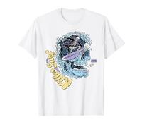 Killer Surf Skull Surf Vintage Wave Skeleton Surfing Camiseta