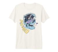 Killer Surf Skull Surf Vintage Wave Skeleton Surfing Camiseta Premium