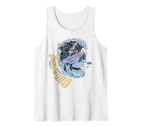 Killer Surf Skull Surf Vintage Wave Skeleton Surfing Camiseta sin Mangas