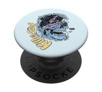 Killer Surf Skull Surf Vintage Wave Skeleton Surfing PopSockets PopGrip Adhesivo