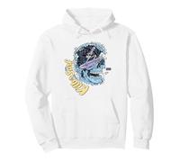 Killer Surf Skull Surf Vintage Wave Skeleton Surfing Sudadera con Capucha