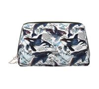 Killer Whale - Bolsa organizadora de artículos de aseo de piel, bolsa de maquillaje para mujer, Gold, Talla única, Neceser