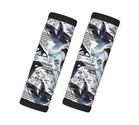 Killer Whale Print Travel Essentials - Empuñaduras envolventes para equipaje (2 paquetes de maletas de fácil identificación)