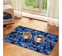 Killer Whales Orcas Sea,Waterproof Pet Feeding Mat,PU Leather Placemats for Cat Dog Water Bowl,Food Mats,40x60cm
