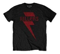 Killers - the - T-Shirt # S Black Unisex # Red Bolt