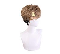 Killing Stalking Oh Sangwoo Cosplay Wig Brown Black Short Wig Two Tone Costume Cosplay Wig + Wig Cap Men Women Halloween Wig