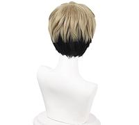 Killing Stalking Sangwoo - Peluca corta de pelo sintético resistente al calor para hombre, para Halloween, fiesta, juego de rol, peluca + gorra de peluca