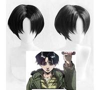 Killing Stalking Yoon Bum Yoonbum Wig Short Black Heat Resistant Synthetic Hair Cosplay Costume Wigs + Wig Cap