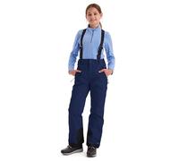 Killtec 43402-000 - Pantalones de esquí para niña con Peto Desmontable y protección en los Bordes, 242, Azul Marino, 164