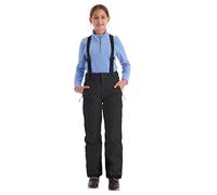 Killtec 43402-000 - Pantalones de esquí para niña con Peto Desmontable y protección en los Cantos, Color Negro, 176