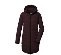 Killtec Abrigo acolchado para mujer con capucha desmontable KOW 96 WMN QLTD CT, color rojo vino oscuro, 40, 41812-000
