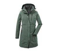 killtec Mujer Parka/parka funcional con capucha con cremallera KOW 165 WMN PRK, grüngrau, 40, 37726-000