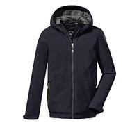 Killtec Boy's Chaqueta funcional/chaqueta outdoor con capucha, impermeable - KOS 74 BYS JCKT, dark navy, 116, 37975-000