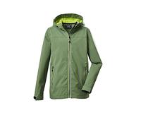 killtec Boy's Chaqueta softshell/chaqueta outdoor con capucha KOS 218 BYS SFTSHLL JCKT, nature green, 164, 39117-000