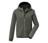 Killtec Boy's Chaqueta softshell con capucha, plegable - KOS 167 BYS SFTSHLL JCKT, light olive, 164, 38365-000