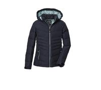 Killtec Chaqueta acolchada con capucha para niña KOW 166 GRLS QLTD JCKT, negro y azul, 128, 40923-000