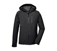 killtec Hombres Chaqueta funcional impermeable/chaqueta exterior con capucha. KOS 25 MN JCKT, black, M, 41314-000
