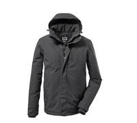 Killtec Chaqueta funcional para hombre con capucha desmontable, talla corta, KOW 161 MN JCKT KG, acero oscuro, 28, 43055-000