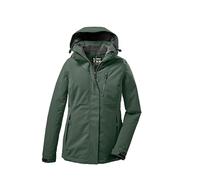 Killtec Chaqueta funcional para mujer con capucha desmontable KOW 170 kg WMN JCKT, verde gris, 20, 38030-000