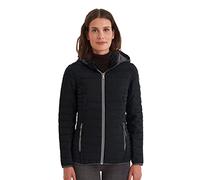 Killtec G.I.G.A. DX (GIGEQ) Women's Chaqueta informal y funcional con estilo plumífero y capucha con cremallera Ventoso WMN Quilted JCKT D, Black, 36, 35852-000