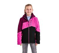 Killtec Girl's Chaqueta de esquí/chaqueta funcional con capucha con cremallera y protección contra la nieve KSW 166 GRLS SKI JCKT, raspberry, 128, 38509-000