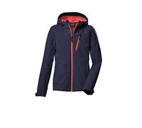 killtec Girl's Chaqueta softshell/chaqueta outdoor con capucha KOS 235 GRLS SFTSHLL JCKT, dark navy, 116, 40890-000
