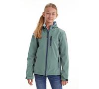 Killtec Girls Softshell Jacke, Chaqueta softshell/chaqueta exterior con capucha Niñas, blaugrün, 128