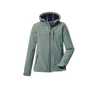 Killtec Girls Softshell Jacke, Chaqueta softshell/chaqueta exterior con capucha Niñas, blaugrün, 152