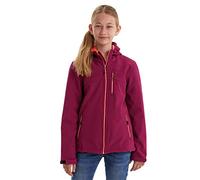 Killtec Girls Softshell Jacke, Chaqueta softshell/chaqueta exterior con capucha Niñas, dunkelpflaume, 152