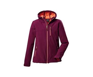 Killtec Girls Softshell Jacke, Chaqueta softshell/chaqueta exterior con capucha Niñas, dunkelpflaume, 176