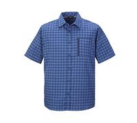 killtec Hombre Camiseta Funcional/Camiseta de Manga Corta/Camiseta Outdoor KOS 44 MN WVN SHRT, Dunkelblau, S, 42790-000