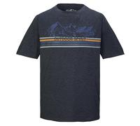 killtec Hombre Camiseta Funcional/Camiseta de Manga Corta KOS 64 MN TSHRT, Schwarz Blau, S, 42861-000