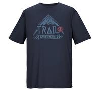 killtec Hombre Camiseta Funcional de Manga Corta Secado rápido KOS 1 MN TSHRT, Dunkelnavy, L, 43973-000