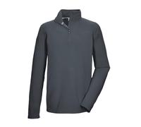 killtec Hombre Camiseta Polar con Cremallera KSW 100 MN FLC SHRT | Jersey de forro polar cálido con cuello alto, manga larga, cremallera corta y protector de barbilla, ideal para outdoor